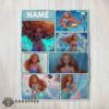 Good The Little Mermaid Ariel Blanket Fleece Customized Blanket