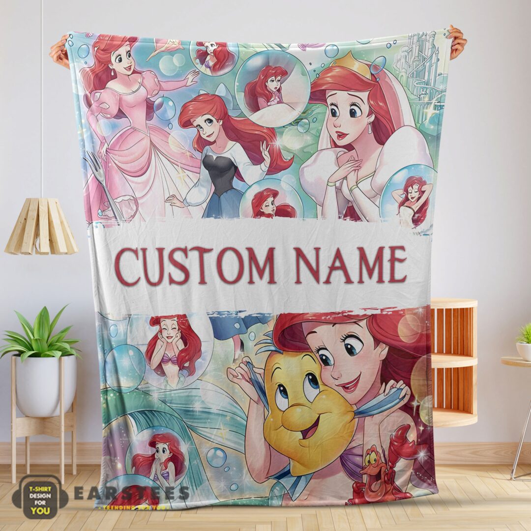 good-the-little-mermaid-blanket-ariel-princess-fleece-family-princess-customized-blanket-mk-01-1 Good The Little Mermaid Blanket Ariel Princess Fleece Family Princess Customized Blanket