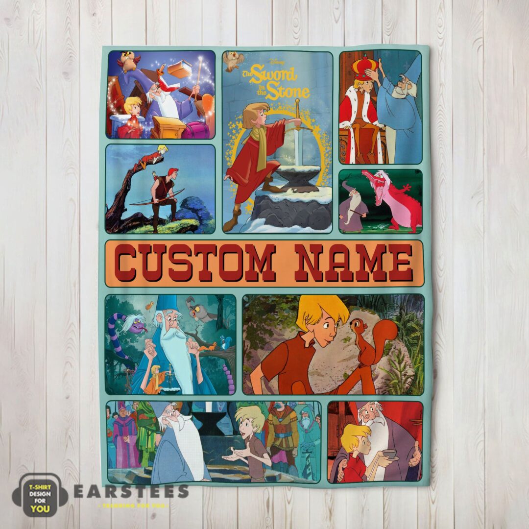 good-the-sword-in-the-stone-magical-journey-collage-blanket-fleece-customized-blanket-mk-02-1 Good The Sword In The Stone Magical Journey Collage Blanket Fleece Customized Blanket