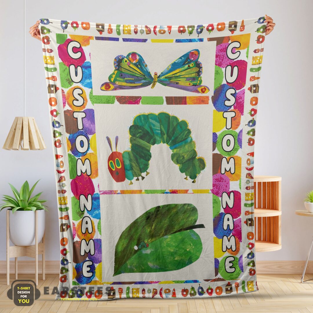 good-the-very-hungry-caterpillar-blanket-fleece-customized-blanket-mk-01 Good The Very Hungry Caterpillar Blanket Fleece Customized Blanket