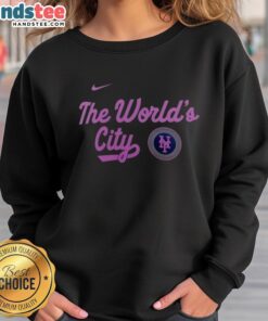 New York Mets City Connect sweatshirt featuring vibrant design, perfect for fans showcasing team spirit and style.