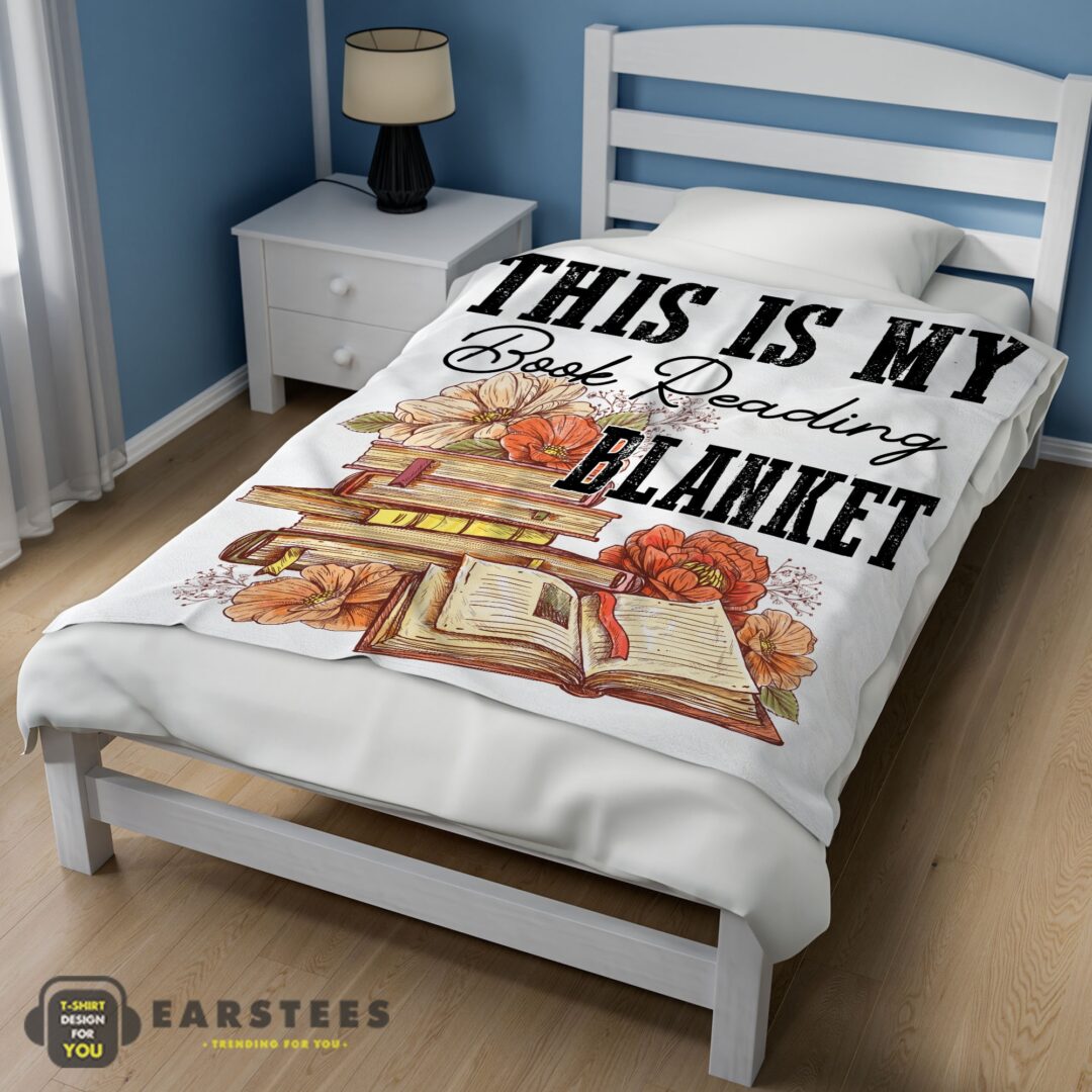 good-this-is-my-book-reading-blanket-fleece-customized-blanket-mk-02 Good This Is My Book Reading Blanket Fleece Customized Blanket - Image 3