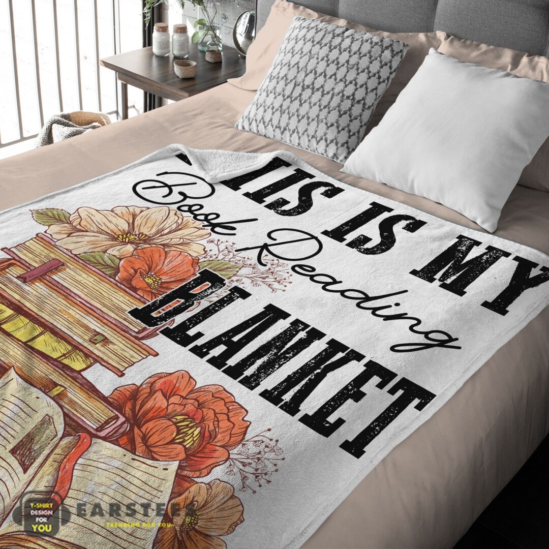 good-this-is-my-book-reading-blanket-fleece-customized-blanket-mk-03 Good This Is My Book Reading Blanket Fleece Customized Blanket - Image 2