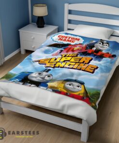 Good Thomas & Friends The Super Engine Poster Blanket Fleece Customized Blanket - Image 3