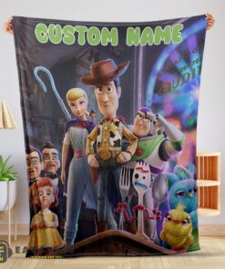 Good Toy Story 4 Poster Blanket Fleece Customized Blanket