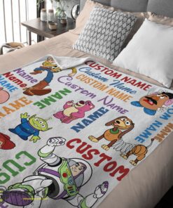 Good Disney Toy Story Cartoon Characters Blanket Fleece Customized Blanket - Image 3