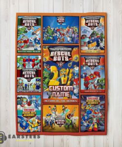 Good Transformer Rescue Bots Collage Poster Blanket Fleece Customized Blanket