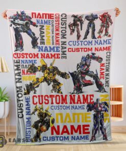 Good Transformers Optimus Prime & Bumblebee Blanket Fleece Customized Blanket