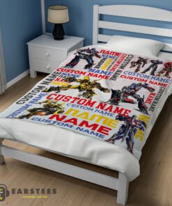Good Transformers Optimus Prime & Bumblebee Blanket Fleece Customized Blanket - Image 3