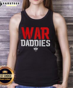 Good UConn Huskies War Daddies logo tank top featuring bold graphics and vibrant colors for sports fans and team supporters.