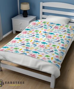 Good Under The Sea Pattern Blanket Fleece Customized Blanket - Image 3