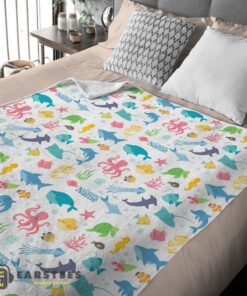 Good Under The Sea Pattern Blanket Fleece Customized Blanket - Image 2
