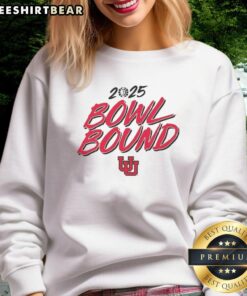 Good Utah Utes Football 2025 Bowl Bound Sweatshirt featuring team colors and logo, perfect for fans and supporters.