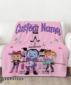 Good Vampirina With Poppy Peepleson & Bridget Drawing Blanket Fleece Customized Blanket - Image 2