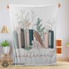 Good Vintage Floral Book Lover Blanket Fleece