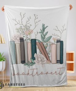Good Vintage Floral Book Lover Blanket Fleece