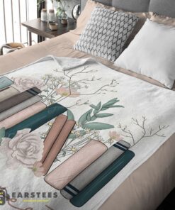 Good Vintage Floral Book Lover Blanket Fleece - Image 2