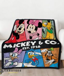 Good Vintage Mickey & Co Est 1928 Blanket - Image 2