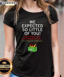 Alt Text: Good We Expected So Little Of You NCT Ladies Tee featuring vibrant design and comfortable fit for fans.