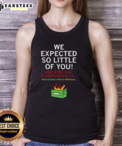 Good We Expected So Little Of You NCT wish tank top featuring vibrant graphics and stylish design for fans.