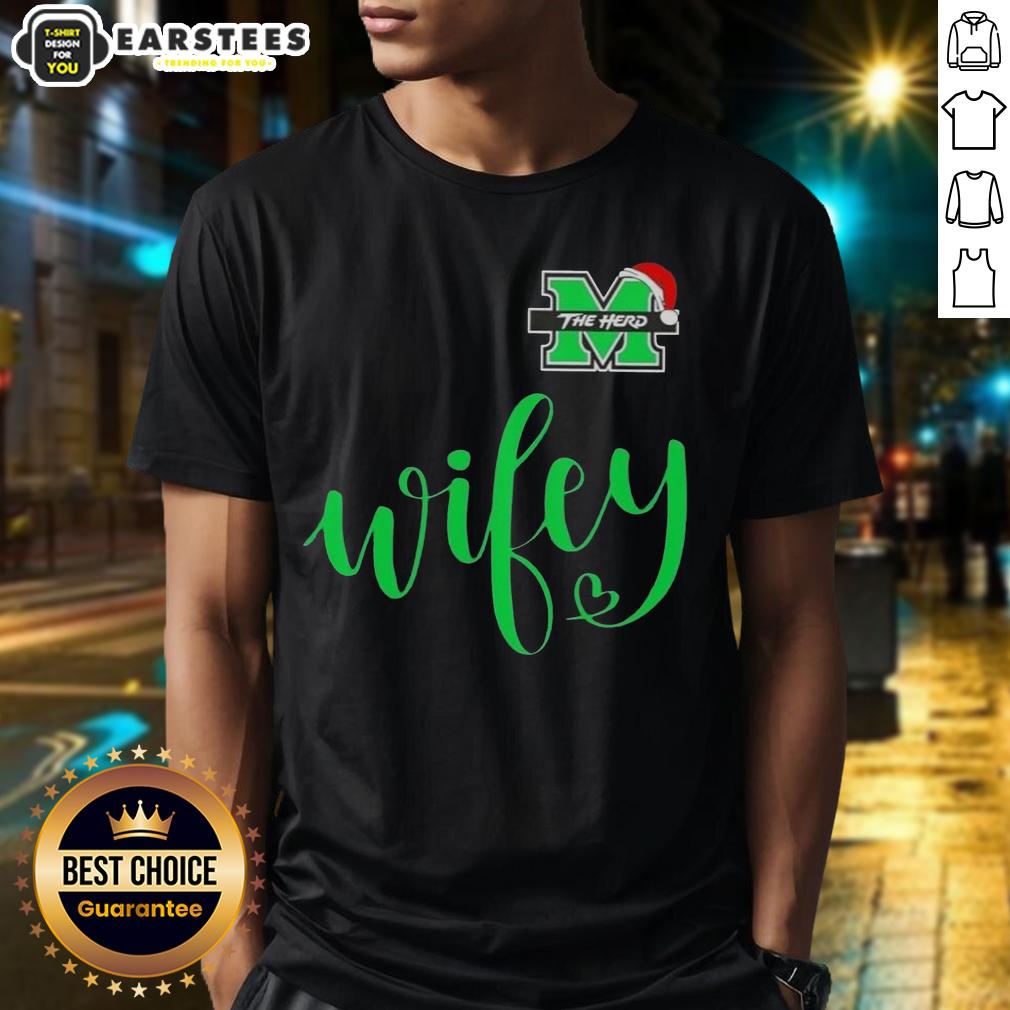 good-wifey-marshall-thundering-herd-santa-hat-merry-christmas-t-shirt-1 Good Wifey Marshall Thundering Herd Santa Hat Merry Christmas T-Shirt featuring festive design for holiday cheer.
