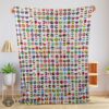 Good World Flags International Flags Collage Blanket Fleece Blanket