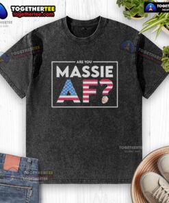 Happy Are You Massie AF Washed T-Shirt featuring a vibrant design and soft fabric, perfect for casual wear.