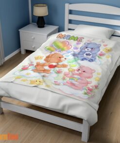 Happy Care Bears Friends Blanket Fleece Cute Customized Blanket - Image 3