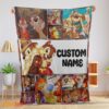 Happy Disney Cartoon Chip And Dale Family Cute Blanket Fleece Customized Blanket