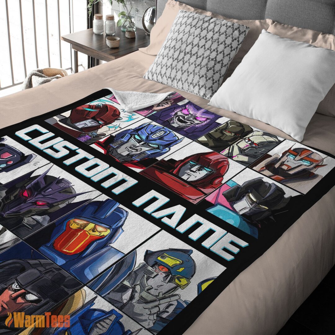 happy-cartoon-transformers-characters-blanket-fleece-customized-blanket-mk-02 Happy Cartoon Transformers Characters Blanket Fleece Customized Blanket - Image 2