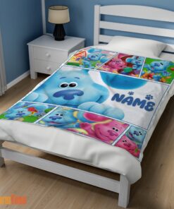 Happy Cartoon TV Show Blue's Clues Blanket Fleece Customized Blanket - Image 2