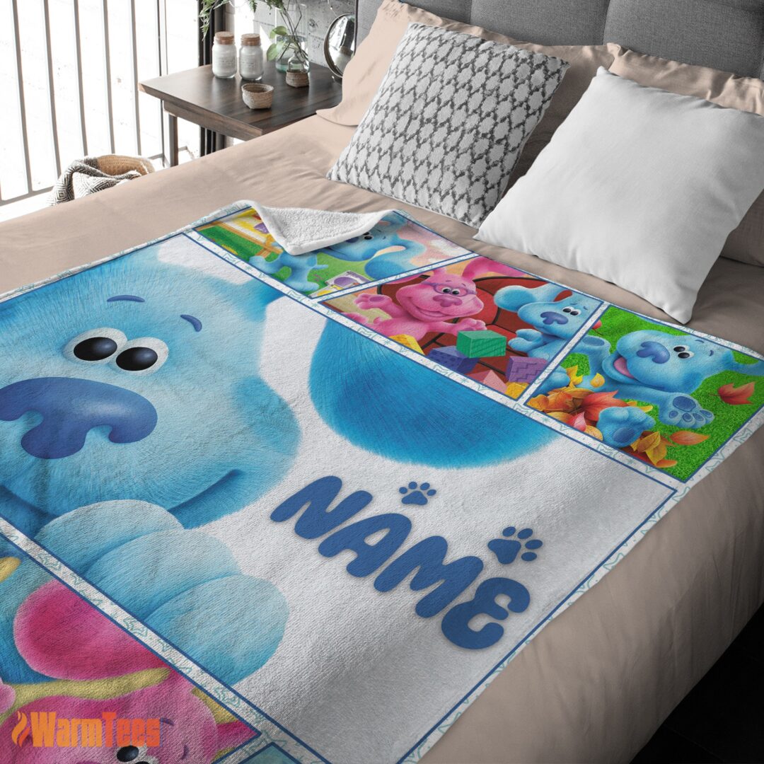 happy-cartoon-tv-show-blues-clues-blanket-fleece-customized-blanket-mk-03 Happy Cartoon TV Show Blue's Clues Blanket Fleece Customized Blanket - Image 3