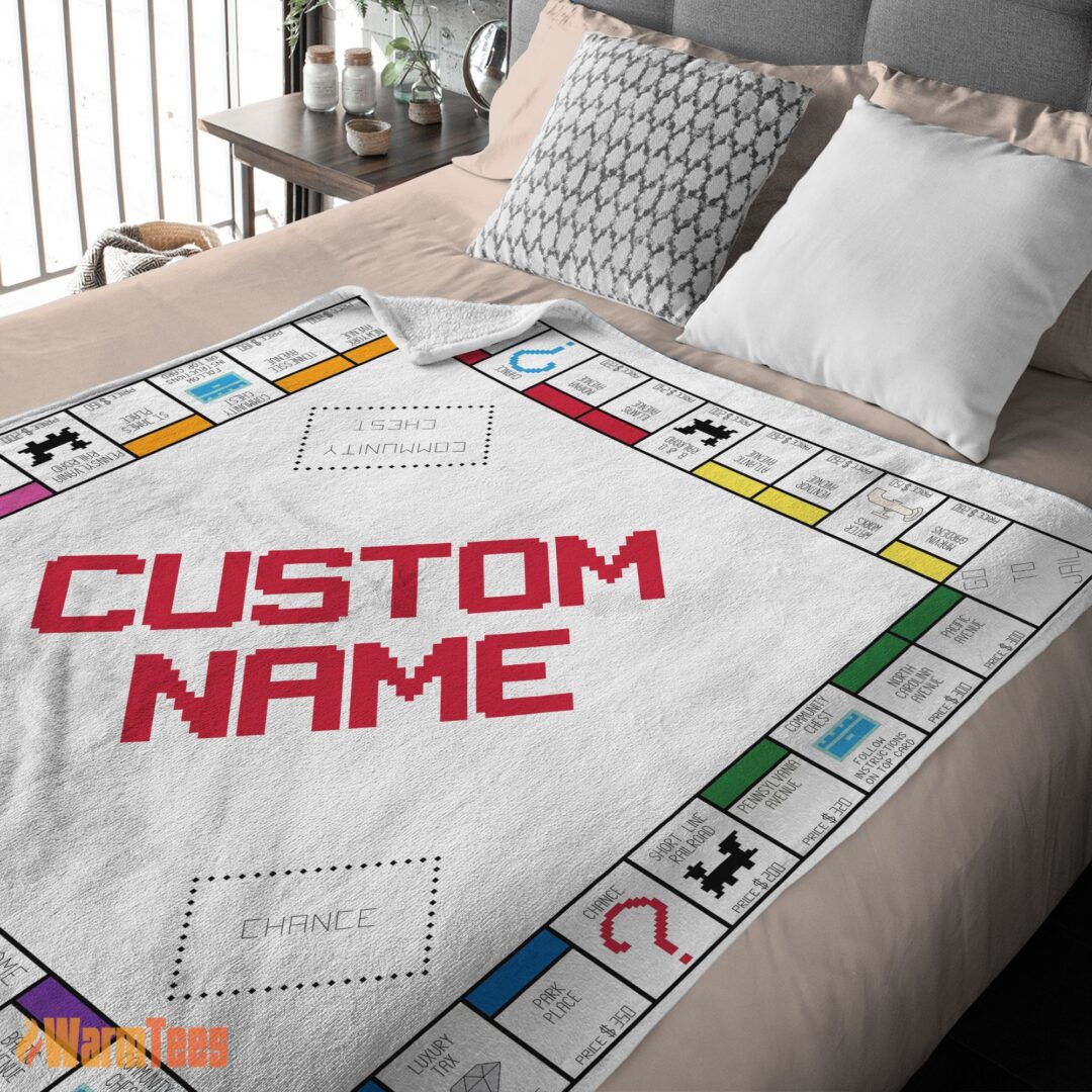 happy-classic-monopoly-board-game-blanket-fleece-customized-blanket-mk-03 Happy Classic Monopoly Board Game Blanket Fleece Customized Blanket - Image 2