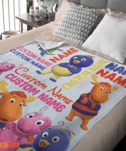 Happy Cute Backyardigans Characters Blanket Fleece Customized Blanket - Image 2