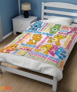 Happy Cute Care Bears & Friends Blanket Fleece Customized Blanket - Image 3
