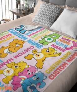 Happy Cute Care Bears & Friends Blanket Fleece Customized Blanket - Image 2