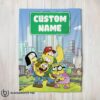 Happy Cute Disney Big City Greens Family Cartoon Blanket Fleece Customized Blanket