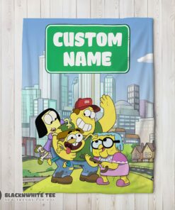 Happy Cute Disney Big City Greens Family Cartoon Blanket Fleece Customized Blanket