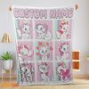 Happy Cute Disney Cartoon The Aristocats Marie Blanket Fleece Customized Blanket