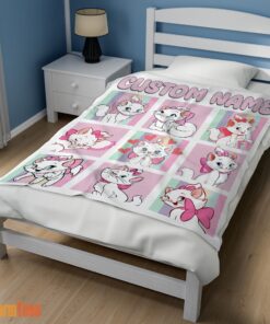 Happy Cute Disney Cartoon The Aristocats Marie Blanket Fleece Customized Blanket - Image 3