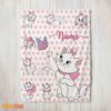 Happy Cute Marie Cat Blanket Fleece Customized Blanket