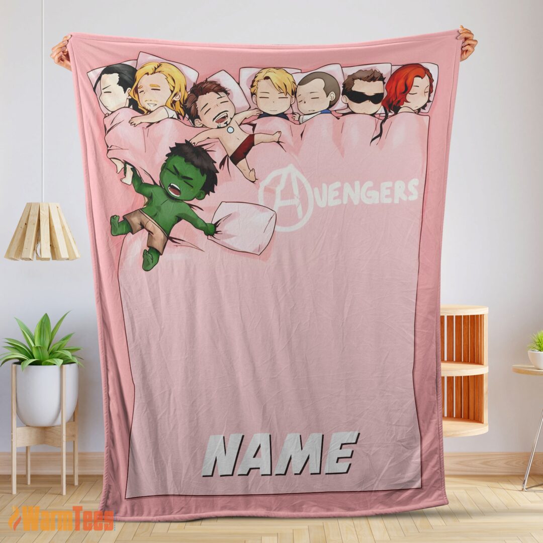 happy-cute-marvel-avengers-assemble-avengers-chibi-character-sleeping-blanket-fleece-customized-blanket-mk-01 Happy Cute Marvel Avengers Assemble Avengers Chibi Character Sleeping Blanket Fleece Customized Blanket