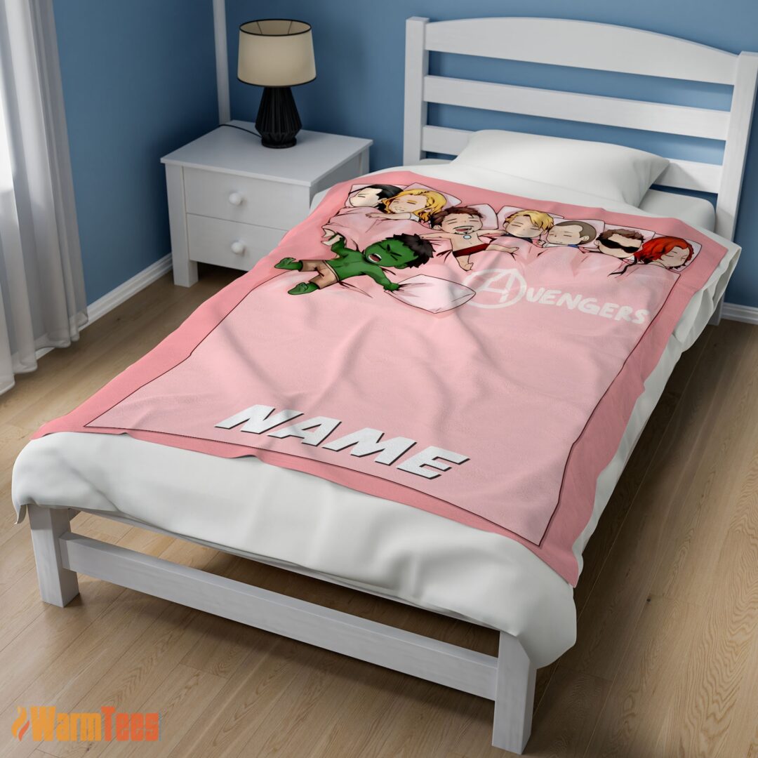 happy-cute-marvel-avengers-assemble-avengers-chibi-character-sleeping-blanket-fleece-customized-blanket-mk-02 Happy Cute Marvel Avengers Assemble Avengers Chibi Character Sleeping Blanket Fleece Customized Blanket - Image 3