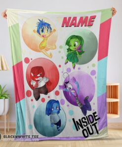 Happy Cute Pretty Disney Cartoon Inside Out Blanket Fleece Customized Blanket