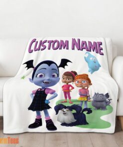 Happy Cute Vampirina & Friends Blanket Fleece Customized Blanket - Image 2