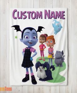 Happy Cute Vampirina & Friends Blanket Fleece Customized Blanket