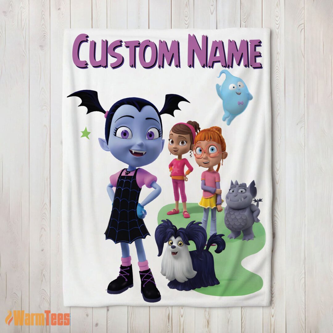 happy-cute-vampirina-friends-blanket-fleece-customized-blanket-mk-02 Happy Cute Vampirina & Friends Blanket Fleece Customized Blanket
