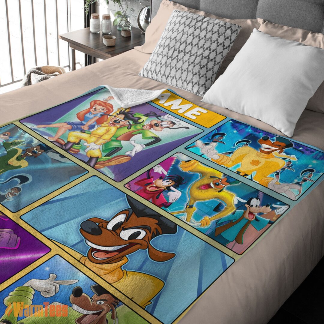 happy-disney-a-goofy-movie-max-goof-powerline-blanket-fleece-customized-blanket-mk-03 Happy Disney A Goofy Movie Max Goof & Powerline Blanket Fleece Customized Blanket - Image 2