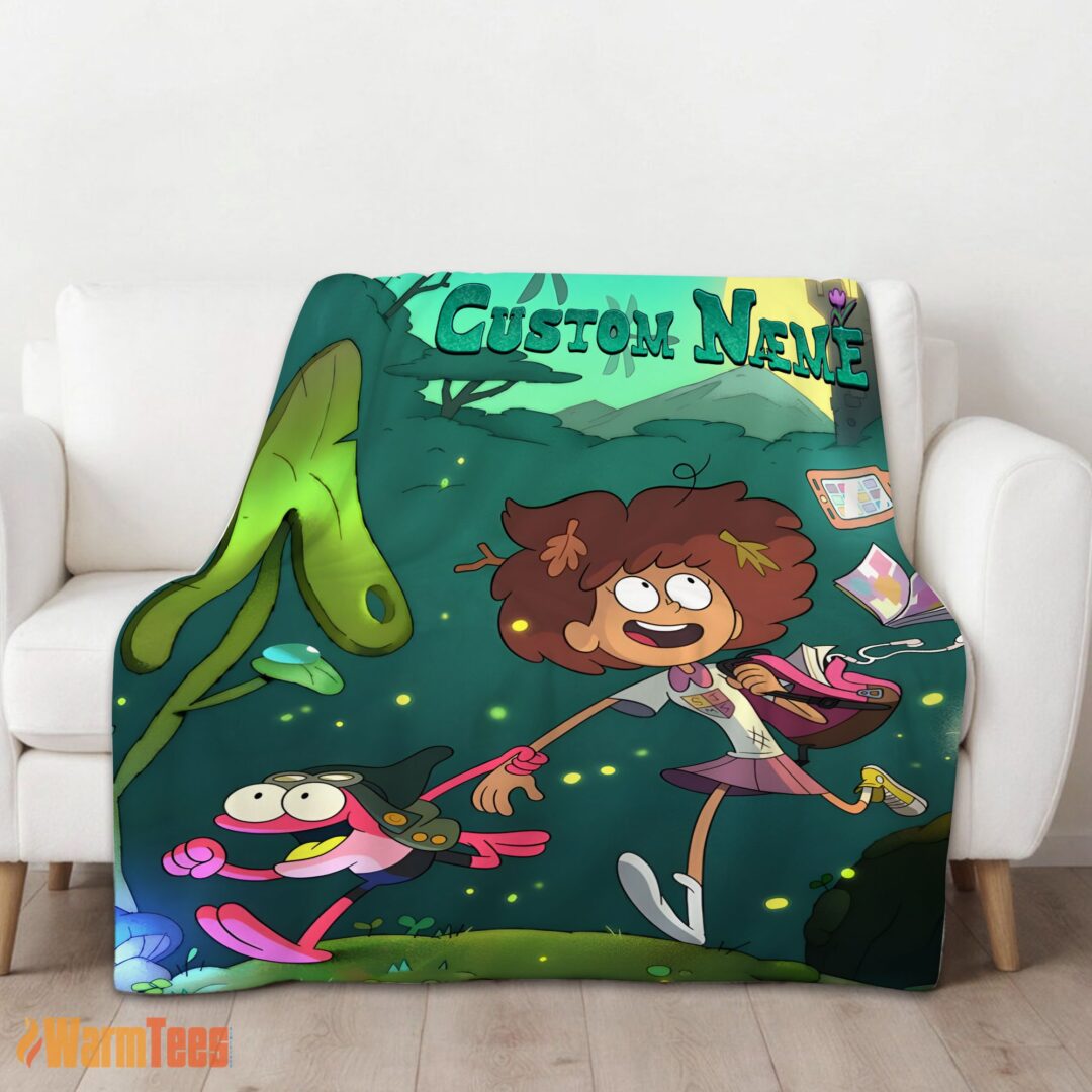 happy-disney-amphibia-adventure-blanket-fleece-customized-blanket-mk-01 Happy Disney Amphibia Adventure Blanket Fleece Customized Blanket - Image 2