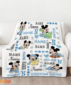 Happy Disney Baby Mickey's Dreamland Blanket Fleece Customized Blanket - Image 2